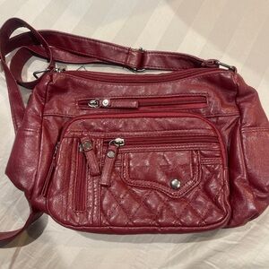 Elegant Red Quilted Women's Bag